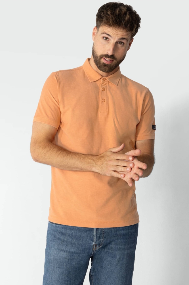 POLO VAN ZWARE JERSEYSTOF MET SLUBS 48435104 2800